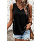 Ribbed V Neck Tank