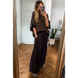 3/4 Draped Sleeve Slouchy Sweater