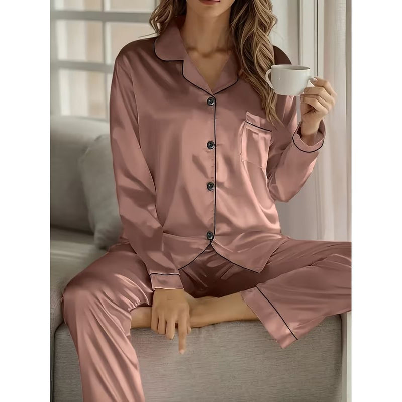 Pajama Outfit Set Waistband Trousers