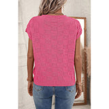 Knit Short Sleeve Sweater