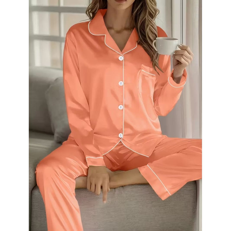 Pajama Outfit Set Waistband Trousers