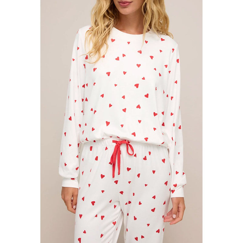 Long Sleeve Top Drawstring Lounge Pant Set