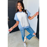 Seam Crew Neck T Shirt