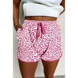 Lace up Contrast Trim Casual Shorts