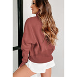 Zip Up Thumbhole Sleeve Sweatshirts