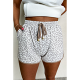 Lace up Contrast Trim Casual Shorts