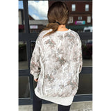 Leafy Camo Patchwork Baggy Slit