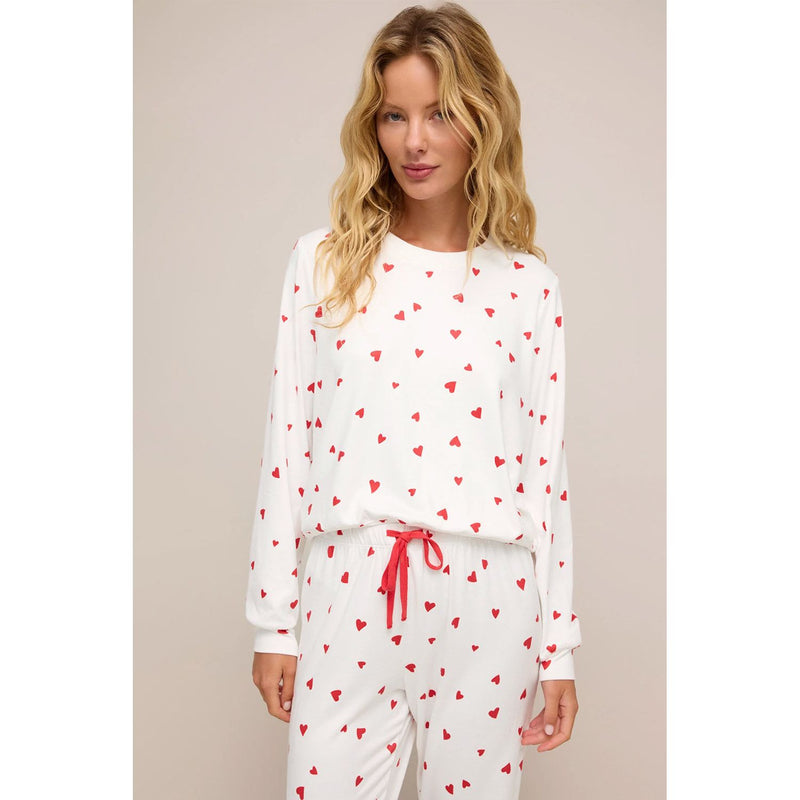 Long Sleeve Top Drawstring Lounge Pant Set